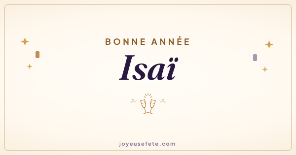 Image « Bonne année Isaï » au format large
