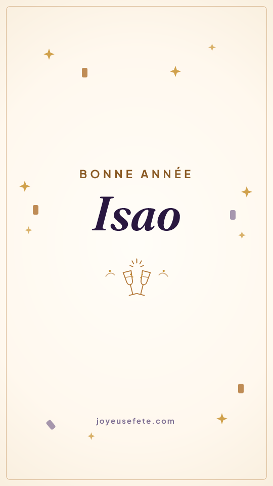 Image « Bonne année Isao » au format story