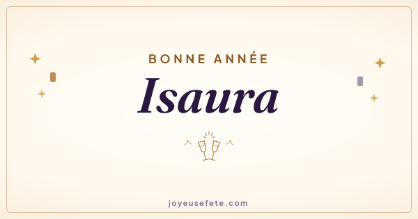 Image « Bonne année Isaura » au format large
