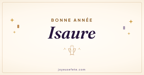 Image « Bonne année Isaure » au format large