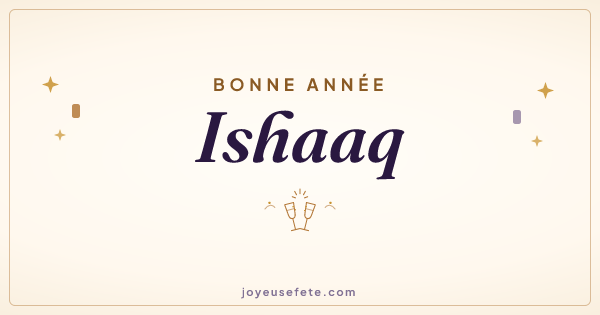 Image « Bonne année Ishaaq » au format large
