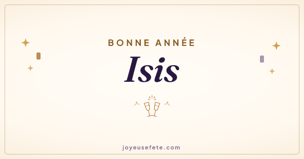 Image « Bonne année Isis » au format large