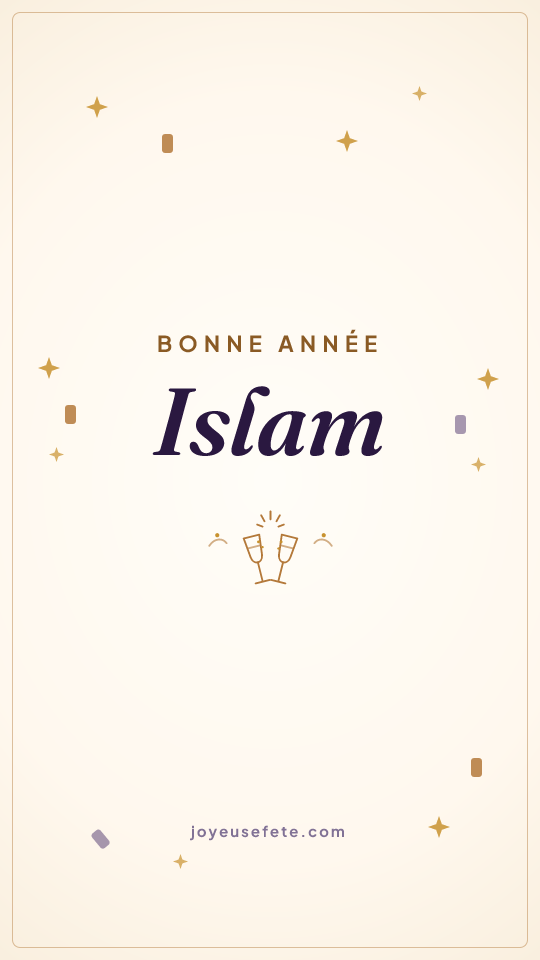 Image « Bonne année Islam » au format story