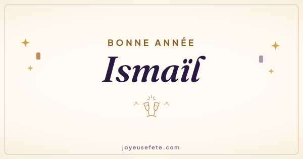 Image « Bonne année Ismaïl » au format large