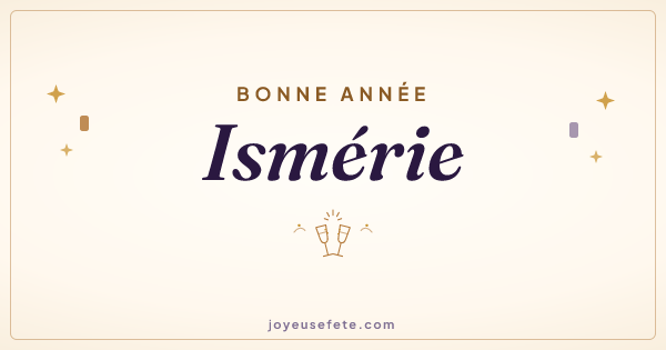 Image « Bonne année Ismérie » au format large
