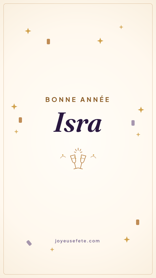 Image « Bonne année Isra » au format story
