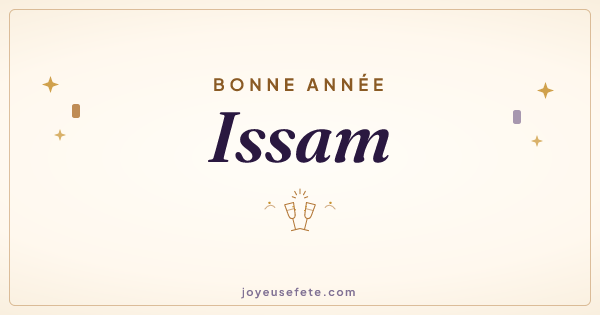 Image « Bonne année Issam » au format large