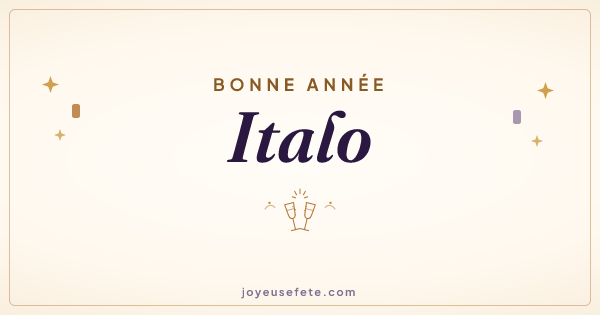 Image « Bonne année Italo » au format large