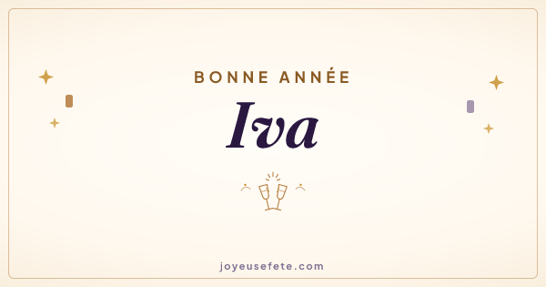 Image « Bonne année Iva » au format large