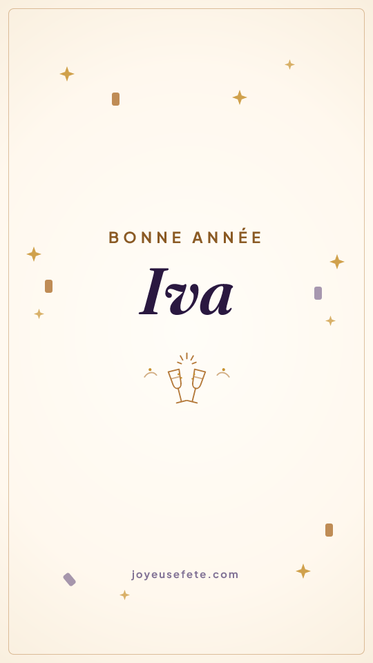 Image « Bonne année Iva » au format story