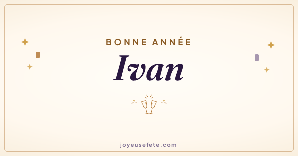 Image « Bonne année Ivan » au format large