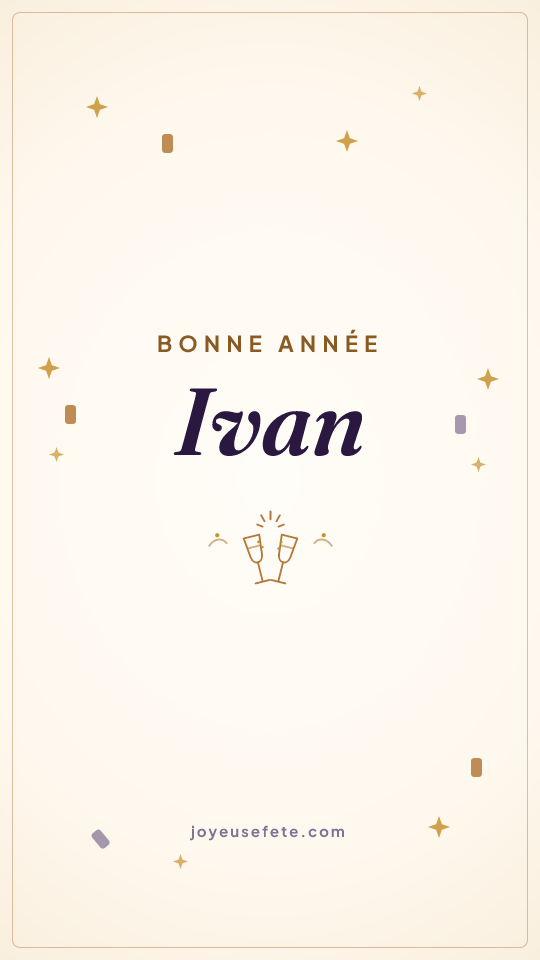 Image « Bonne année Ivan » au format story
