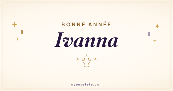 Image « Bonne année Ivanna » au format large