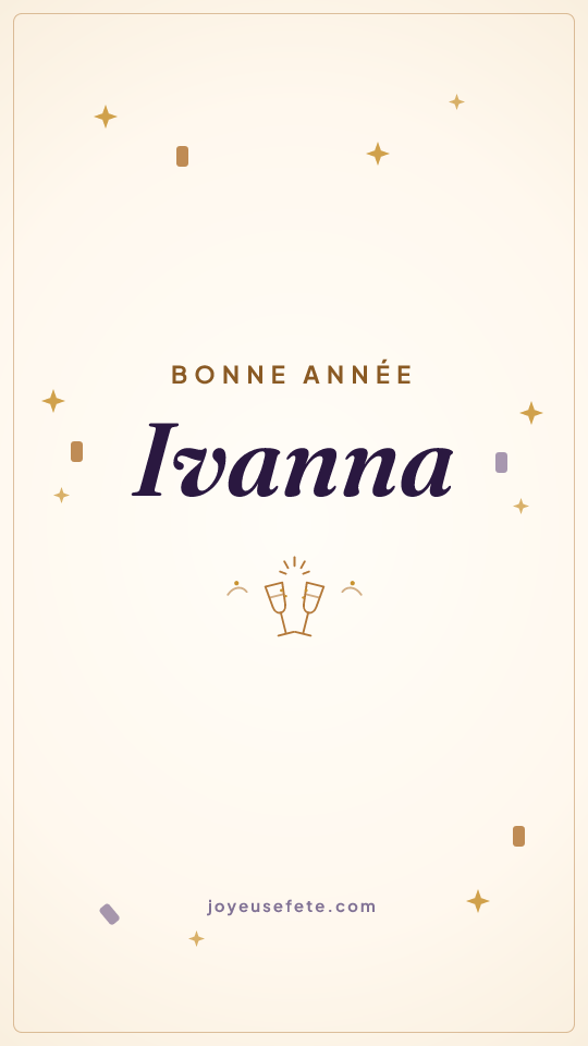 Image « Bonne année Ivanna » au format story