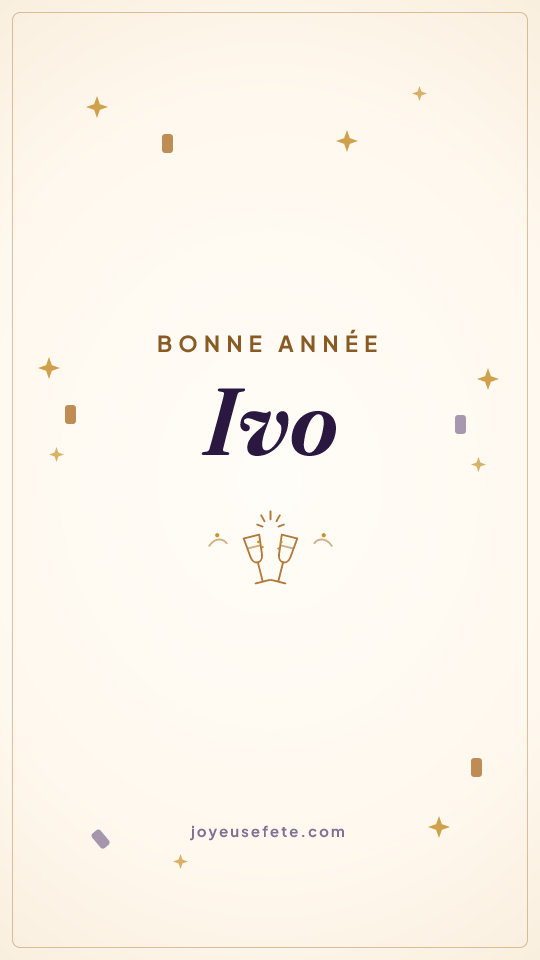Image « Bonne année Ivo » au format story