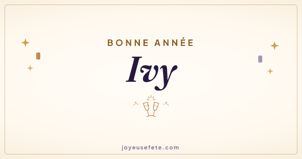 Image « Bonne année Ivy » au format large