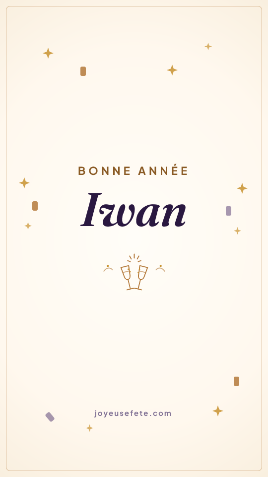 Image « Bonne année Iwan » au format story