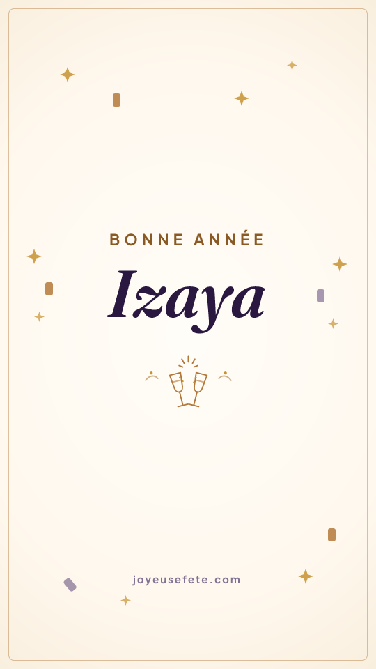 Image « Bonne année Izaya » au format story