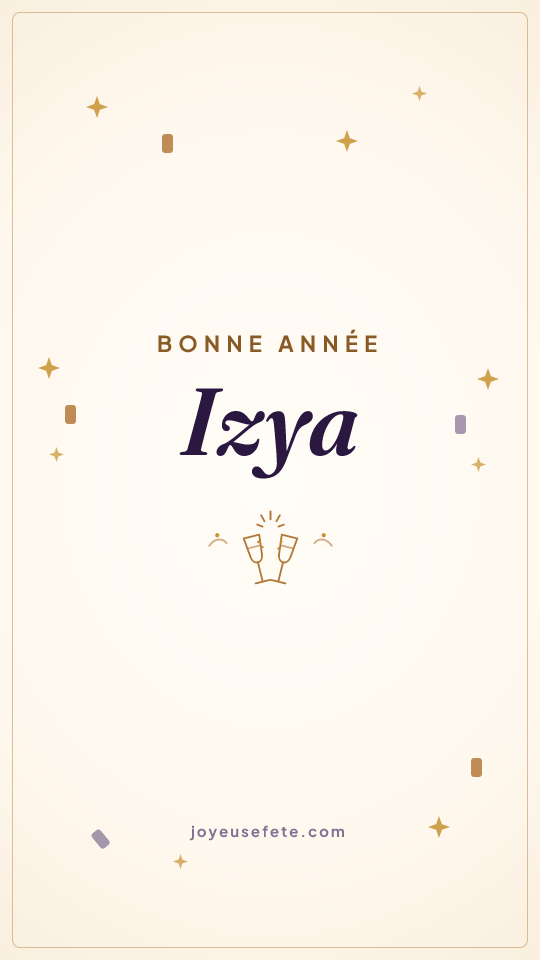 Image « Bonne année Izya » au format story