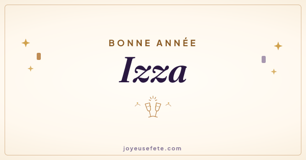 Image « Bonne année Izza » au format large