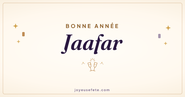Image « Bonne année Jaafar » au format large