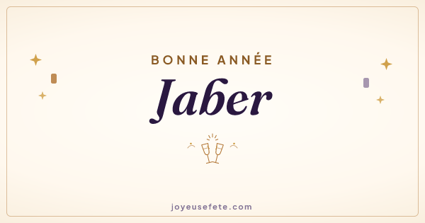 Image « Bonne année Jaber » au format large