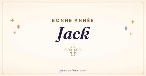 Image « Bonne année Jack » au format large