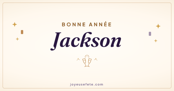 Image « Bonne année Jackson » au format large