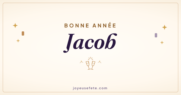 Image « Bonne année Jacob » au format large