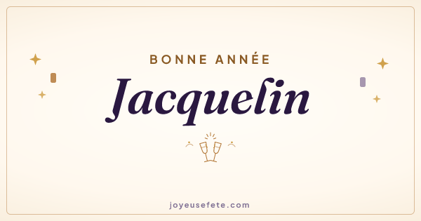 Image « Bonne année Jacquelin » au format large
