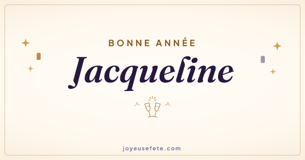 Image « Bonne année Jacqueline » au format large