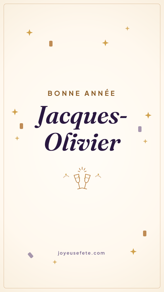 Image « Bonne année Jacques-Olivier » au format story