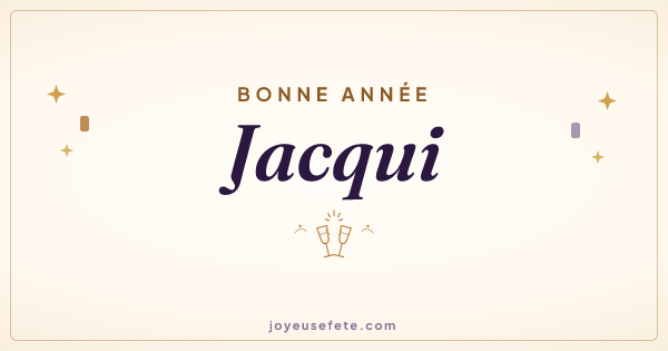 Image « Bonne année Jacqui » au format large