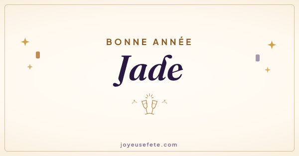 Image « Bonne année Jade » au format large