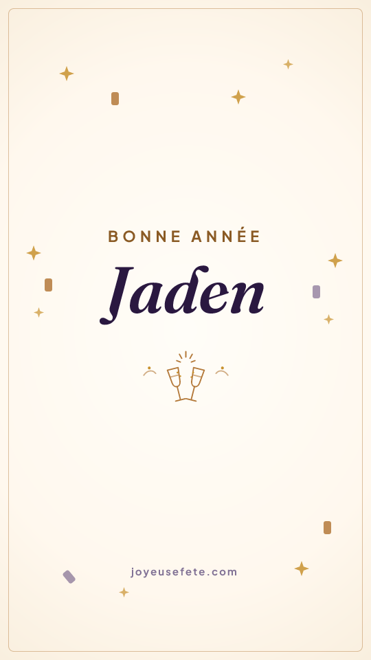 Image « Bonne année Jaden » au format story