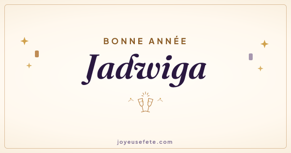 Image « Bonne année Jadwiga » au format large