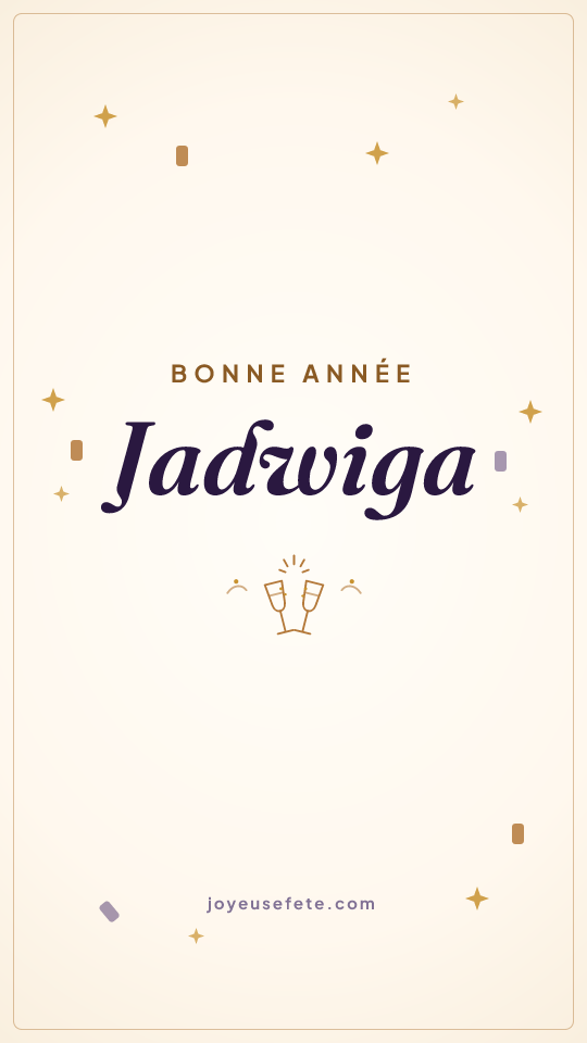 Image « Bonne année Jadwiga » au format story