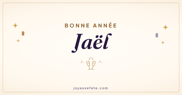 Image « Bonne année Jaël » au format large