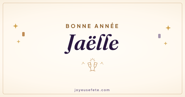 Image « Bonne année Jaëlle » au format large