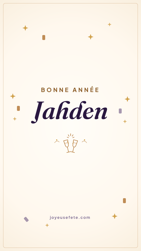Image « Bonne année Jahden » au format story