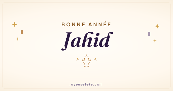 Image « Bonne année Jahid » au format large
