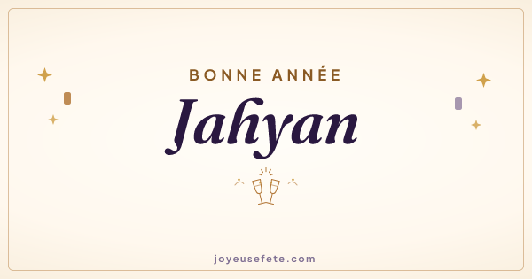 Image « Bonne année Jahyan » au format large