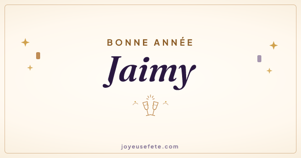 Image « Bonne année Jaimy » au format large