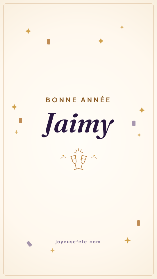 Image « Bonne année Jaimy » au format story