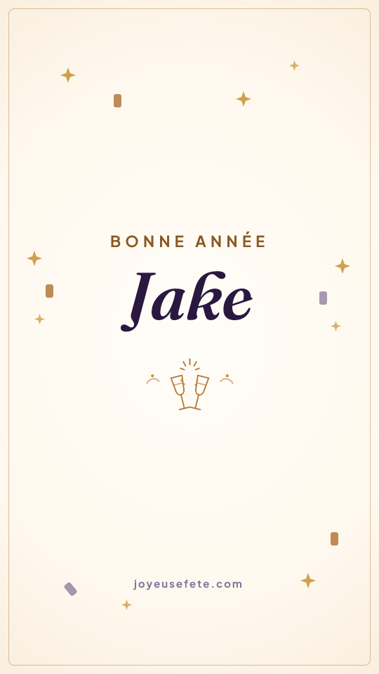 Image « Bonne année Jake » au format story