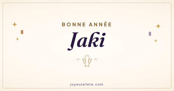 Image « Bonne année Jaki » au format large