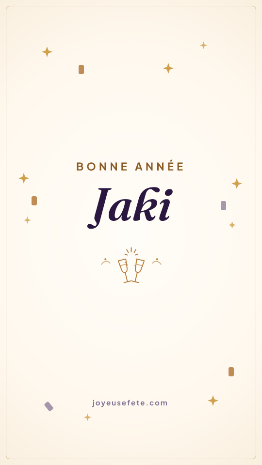 Image « Bonne année Jaki » au format story
