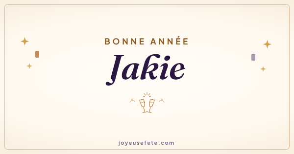 Image « Bonne année Jakie » au format large