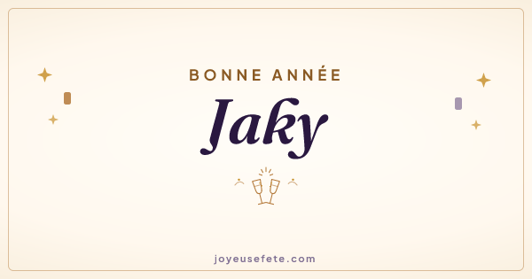 Image « Bonne année Jaky » au format large