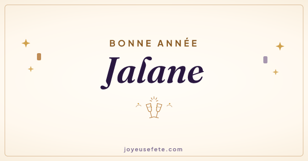 Image « Bonne année Jalane » au format large